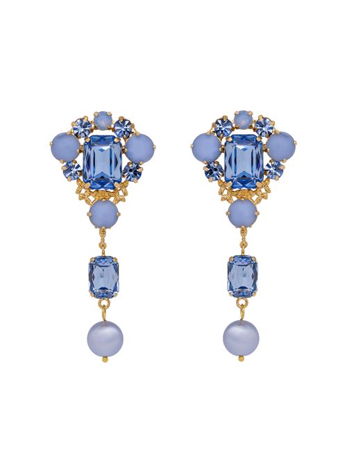 Orecchini con perla Azzurro DE LIGUORO | 63P198 CUNICA